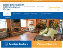 Tablet Screenshot of harrodsburghealthandrehab.com